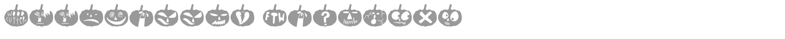 Woodcutter Pumpkins font preview